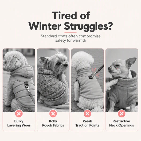 🐶 Half-price offer today only! 🔥 Dog vest with built-in leash — warm and easy to put on.