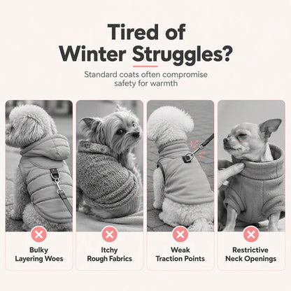 🐶 Half-price offer today only! 🔥 Dog vest with built-in leash — warm and easy to put on.