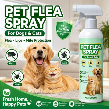 🥳Top Recommendation🥳Buy 1 Get 1 Free for a Limited Time🥳Pet Flea Spray - Plant-Based Formula! 🛡️💨