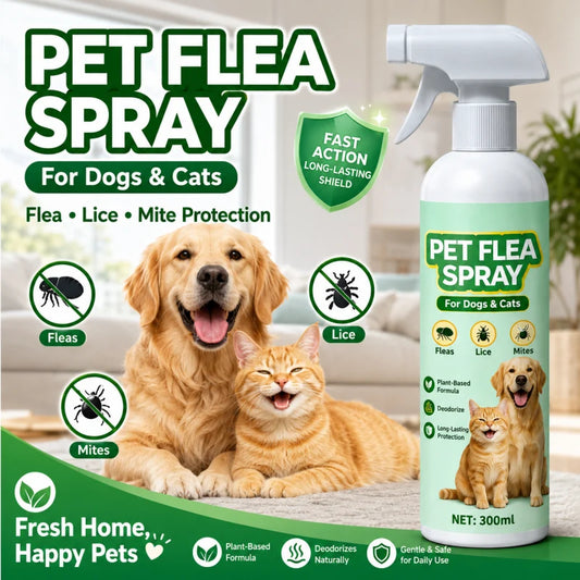 🥳Top Recommendation🥳Buy 1 Get 1 Free for a Limited Time🥳Pet Flea Spray - Plant-Based Formula! 🛡️💨