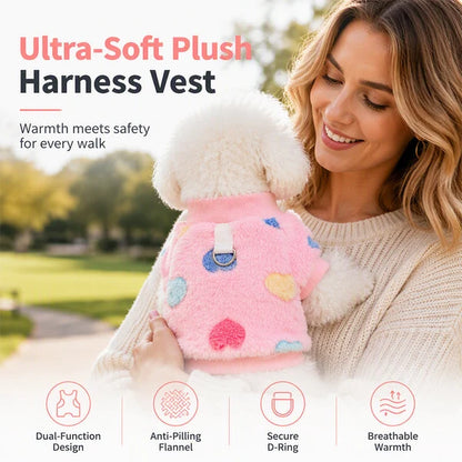 🐶 Half-price offer today only! 🔥 Dog vest with built-in leash — warm and easy to put on.