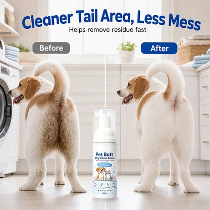 🐾 Save 50% now! No-rinse cleansing foam for pet bottoms.