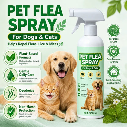 🥳Top Recommendation🥳Buy 1 Get 1 Free for a Limited Time🥳Pet Flea Spray - Plant-Based Formula! 🛡️💨