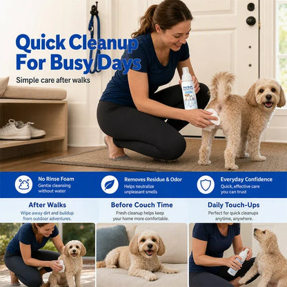 🐾 Save 50% now! No-rinse cleansing foam for pet bottoms.