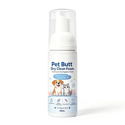 🐾 Save 50% now! No-rinse cleansing foam for pet bottoms.