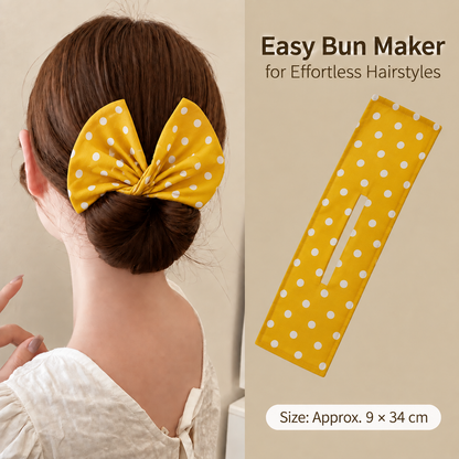 Western Print Low-Bun Hair Bow
